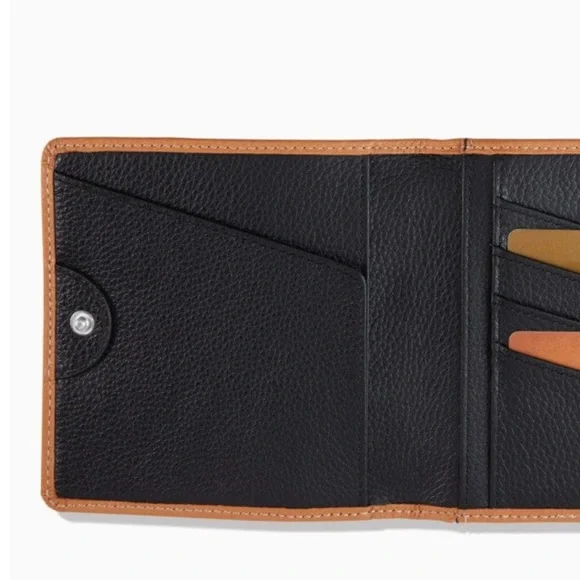 BRIGHTON FERRARA Ritorno Med Folio Medallion Leather Wallet Naturelle AUTHENTIC - Picture 6 of 6